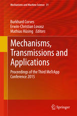 Mechanisms Transmissions And Applications Proceedings Of The Third Metrapp Conference 2015 1st Edition Burkhard Corves