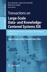 Transactions On Largescale Data And Knowledgecentered Systems Xix Special Issue On Big Data And Open Data 1st Edition Abdelkader Hameurlain