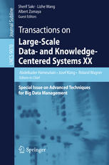 Transactions On Largescale Data And Knowledgecentered Systems Xx Special Issue On Advanced Techniques For Big Data Management 1st Edition Abdelkader Hameurlain