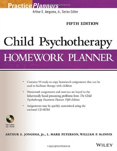 Child Psychotherapy Homework Planner 5th Ed 5th Edition Arthur E Jongsma Jr