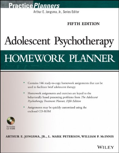 Adolescent Psychotherapy Homework Planner 5th Ed 5th Edition Arthur E Jongsma Jr