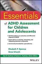 Essentials Of Adhd Assessment For Children And Adolescents English Elizabeth P Sparrow