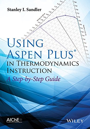 Using Aspen Plus In Thermodynamics Instruction A Stepbystep Guide 1st Edition Stanley I Sandler