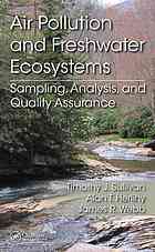 Air Pollution And Freshwater Ecosystems Sampling Analysis And Quality Assurance Timothy J Sullivan Alan T Herlihy James R Webb