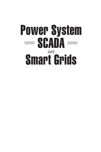 Power System Scada And Smart Grids Mini S Thomas John D Mcdonald