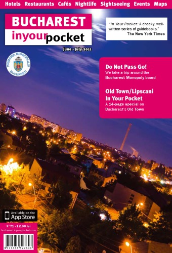 Bucharest In Your Pocket Miniguide Includes Old Town Map Hotels Restaurants Bars Sights In Your Pocket Ltd