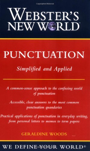Websters New World Punctuation Simplifed And Applied 1st Edition Geraldine Woods