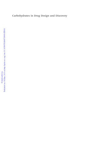 Carbohydrates In Drug Design And Discovery 1st Jesus Jimenezbarbero Ed