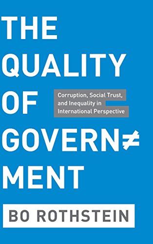 The Quality Of Government Corruption Social Trust And Inequality In International Perspective Bo Rothstein