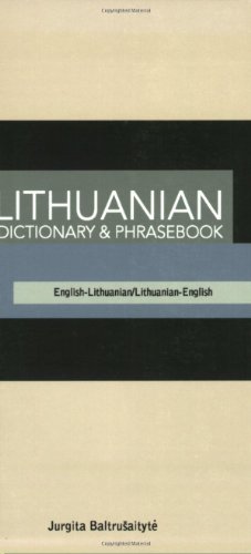 Lithuanianenglishenglishlithuanian Dictionary Phrasebook Jurgita Baltrusaityte