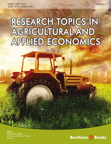Research Topics In Agricultural And Applied Economics Volume 2 Rezitis