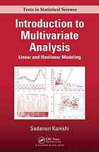 Introduction To Multivariate Analysis Linear And Nonlinear Modeling Konishi