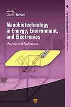 Nanobiotechnology In Energy Environment And Electronics Methods And Application Nicolini