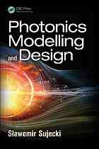 Photonics Modelling And Design Sujecki Sawomir