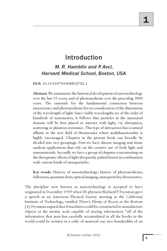 Applications Of Nanoscience In Photomedicine Avci Pinar Hamblin