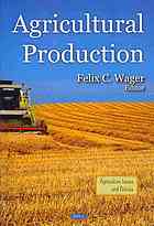 Agricultural Production Wager Felix C