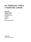 4g Wireless Video Communications Haohong Wang Lisimachos Kondi