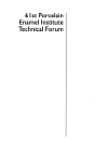 61st Porcelain Enamel Institute Technical Forum William D Faust