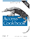 Access Cookbook Solutions To Common User Interface Programming Problems Ken Getz