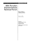 60th Porcelain Enamel Institute Technical Forum Robert D Reece
