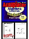 Accuplacer Test Prep Algebra Review Exambusters Flash Cards Workbook 2 Of 3 Accuplacer Exam Study Guide Accuplacer Exambusters