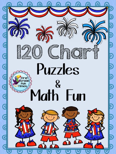 4th Of July 120 Chart Puzzles And Activities First Grade Fun Times