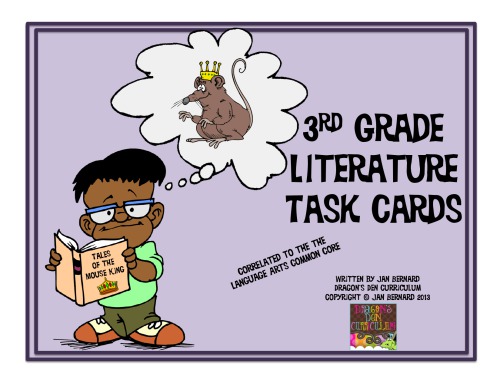 3rd Grade Literature Task Cards And Game Dragonsdencurriculum