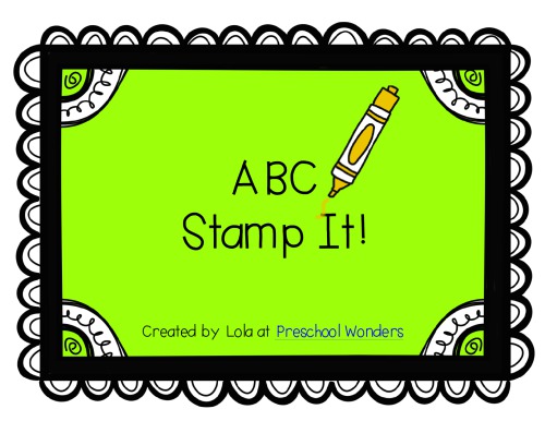 Abc Stamp It Preschool Wonders