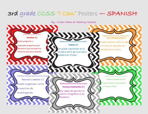 3rd Grade Ela In Spanish Teaching Momster
