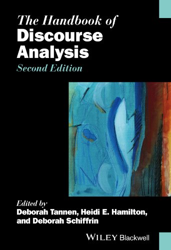 The Handbook Of Discourse Analysis 2nd Edition Deborah Tannen