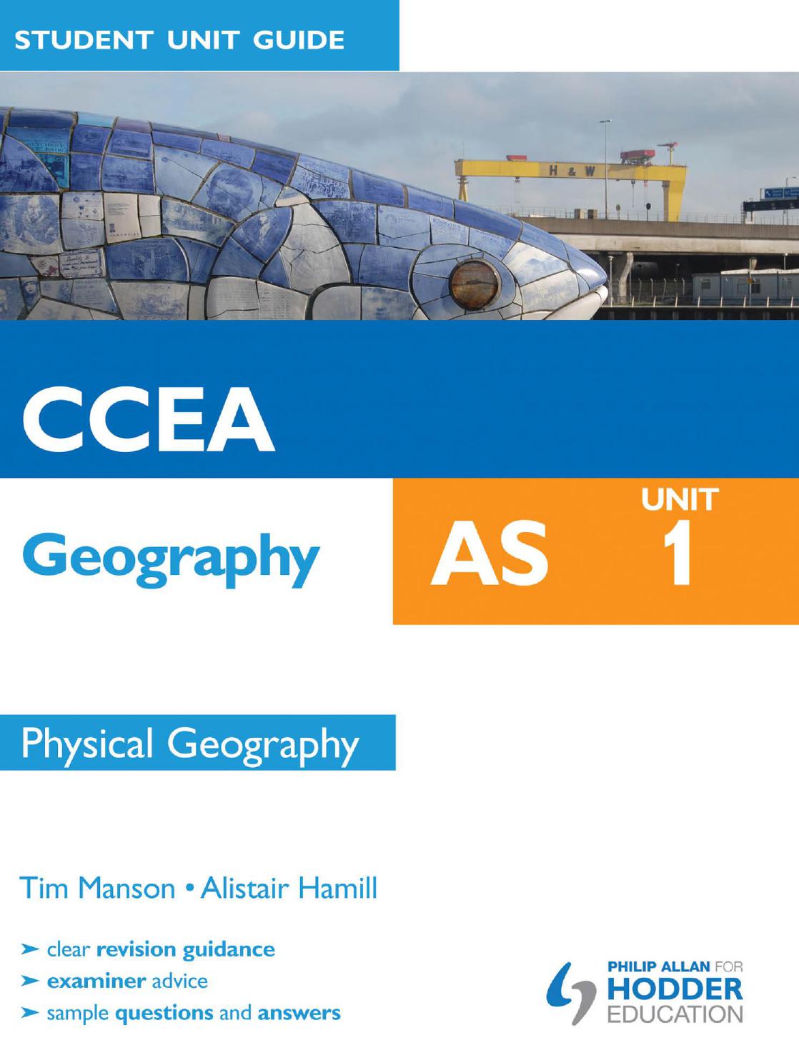 Ccea Geography As Student Unit Guide Manson Tim Hamill Alistair