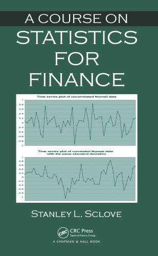 A Course On Statistics For Finance Sclove Stanley L