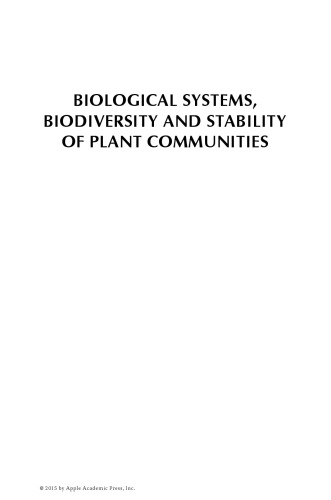 Biological Systems Biodiversity And Stability Of Plant Communities Weisfeld