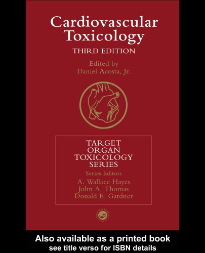 Cardiovascular Toxicology 3rd Ed Acosta Daniel