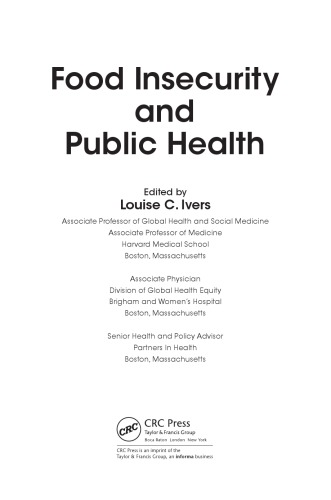 Food Insecurity And Public Health Louise Ivers