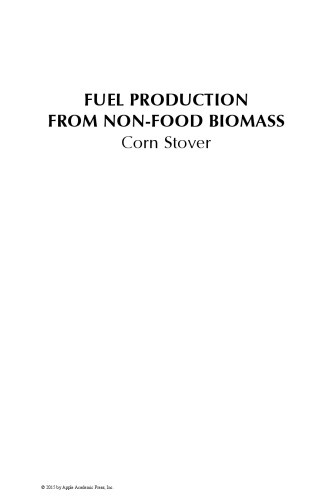 Fuel Production From Nonfood Biomass Corn Stover Barnabas Gikonyo