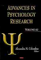 Advances In Psychology Research Vol 67 Columbus Alexandra