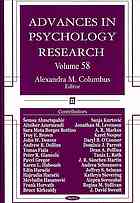 Advances In Psychology Research Volume 59 Columbus Alexandra