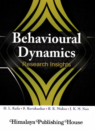 Behavioural Dynamics Research Insights 1st Ed Kaila H L