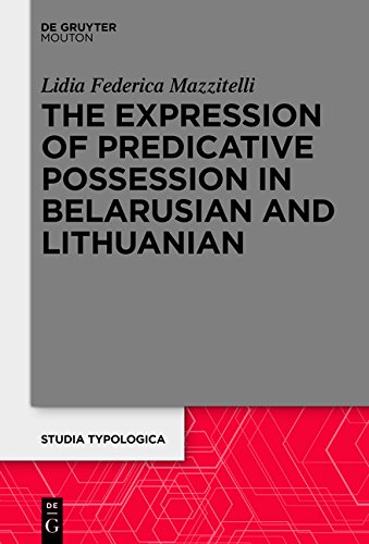 The Expression Of Predicative Possession Lidia Mazzitelli