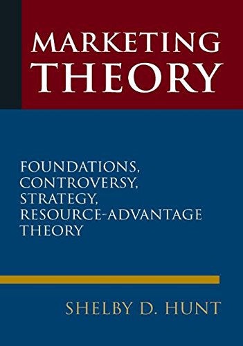 Marketing Theory Foundations Controversy Strategy And Resourceadvantage Theory Shelby D Hunt