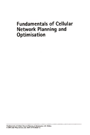 Fundamentals Of Cellular Network Planning And Optimisation 2g25g3g Evolution To 4g Ajay R Mishra
