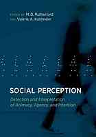 Social Perception Detection And Interpretation Of Animacy Agency And Intention Rutherford