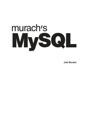 Murachs Mysql Joel Murach