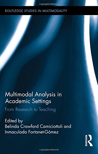 Multimodal Analysis In Academic Settings From Research To Teaching Belinda Crawford Camiciottoli