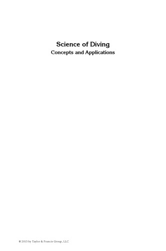 Science Of Diving Concepts And Applications Wienke B R