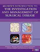 Browses Introduction To The Investigation And Management Of Surgical Disease Black