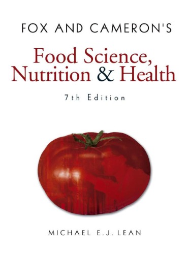 Fox And Camerons Food Science Nutrition Health 7th Ed 7th Edition Michael Ej Lean