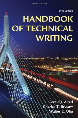 Handbook Of Technical Writing Tenth Edition Gerald J Alred Charles T Brusaw