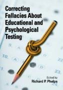 Correcting Fallacies About Educational And Psychological Testing 1st Edition Richard P Phelps